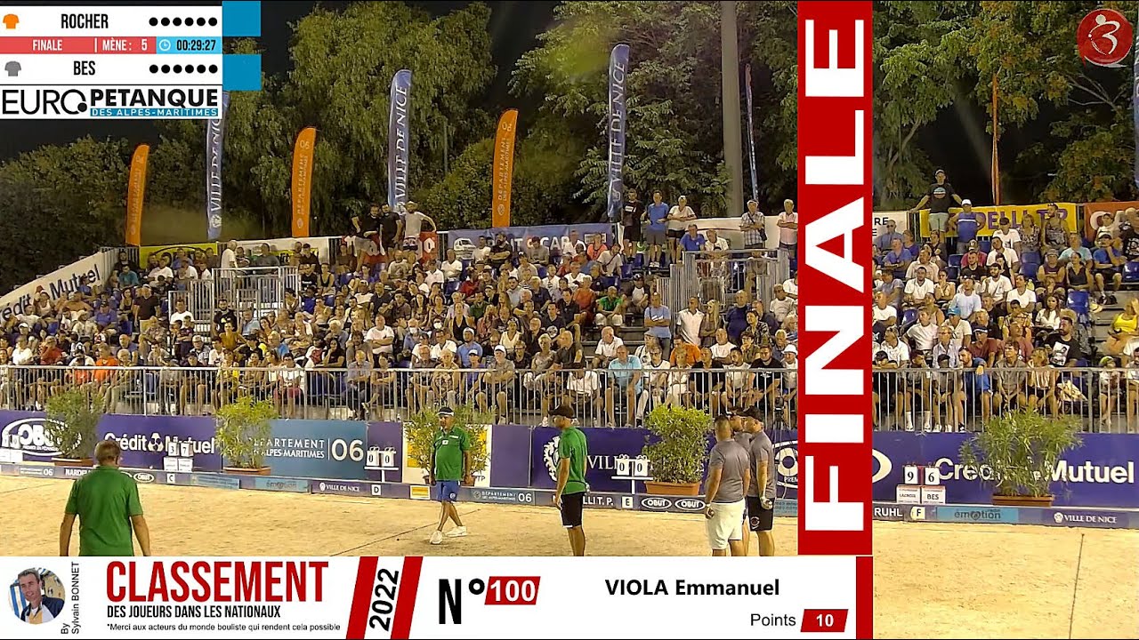 👍 Finale disputée ROCHER vs BES : Europétanque des Alpes-Maritimes 2022