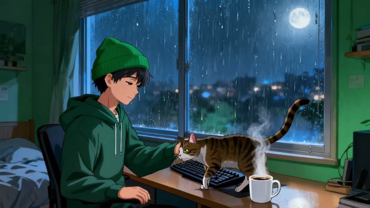 lofi rainy vibes 🌙 beats suaves bajo la lluvia