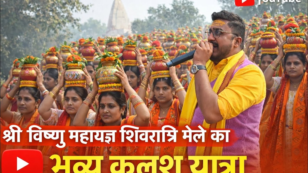 राजापाकर, कुशीनगर में महायज्ञ की पावन शुरुआत | कलश यात्रा की दिव्य झलक 🙏 #videos 