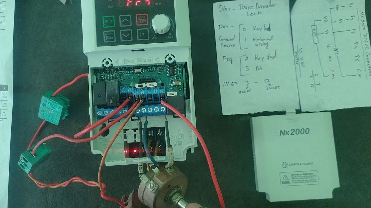 L&T Nx 2000 drive 3wire connection