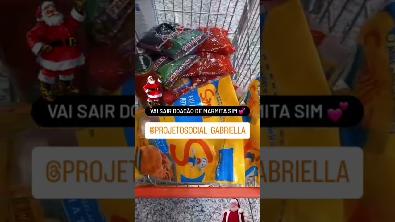 Vamos fazer doações de Natal Marmita Refrigerante Mini panetone Obrigada eledumare por tudo!