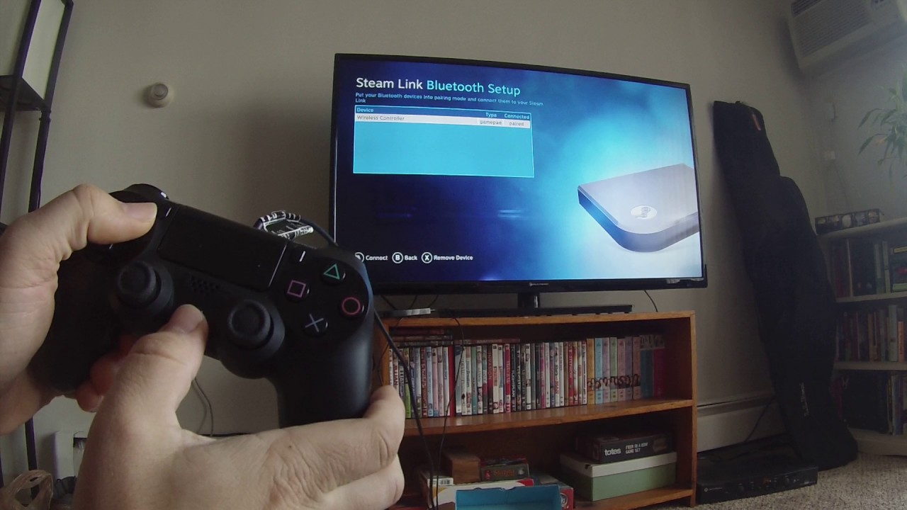 Connecting a PS4 Controller to Steam Link using Bluetooth