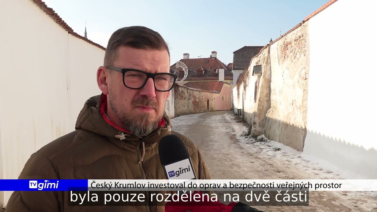 Český Krumlov investoval do oprav a bezpečnosti veřejných prostor