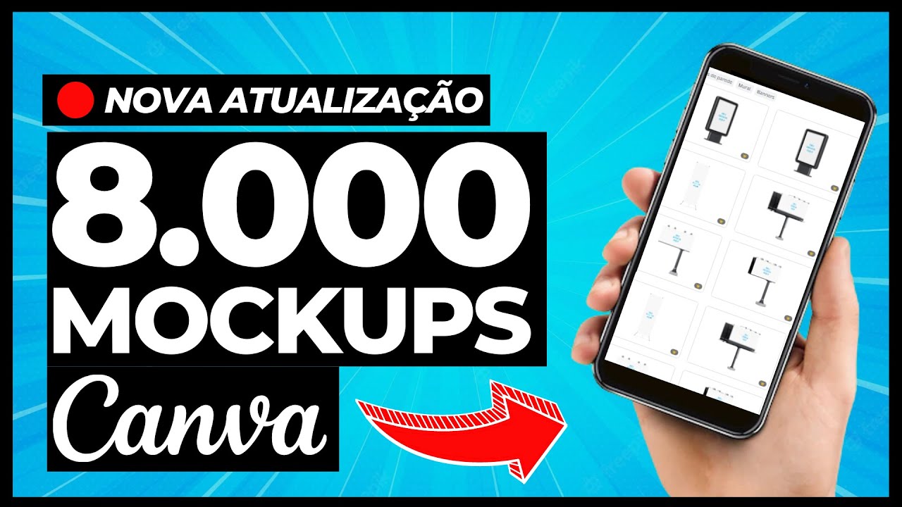 🔴A MELHOR ATUALIZAÇÃO DO CANVA!!! 🔥MAIS DE 8.000 MOCKUPS NO CANVA!!!