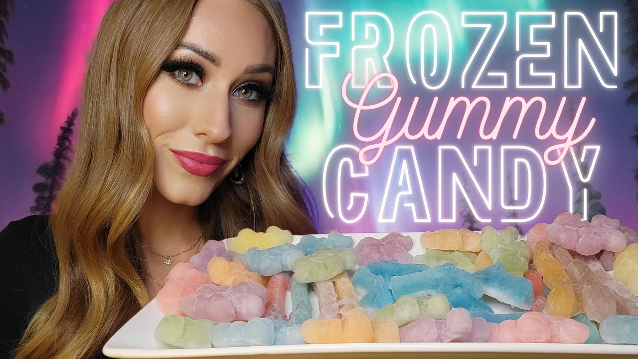 ASMR | Making & Eating Frozen Gummy Candy!! 🦄🍧🧊