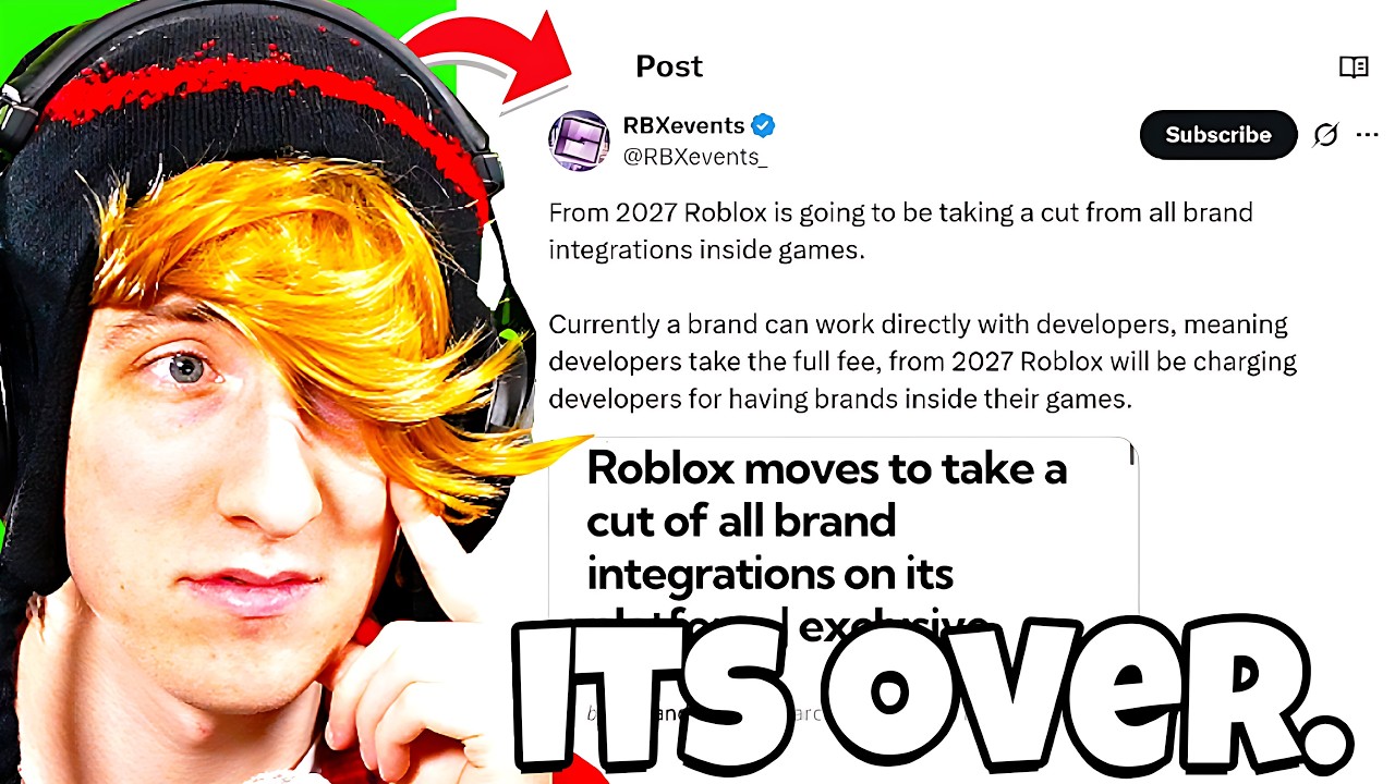KreekCraft talks about greedy Roblox update...