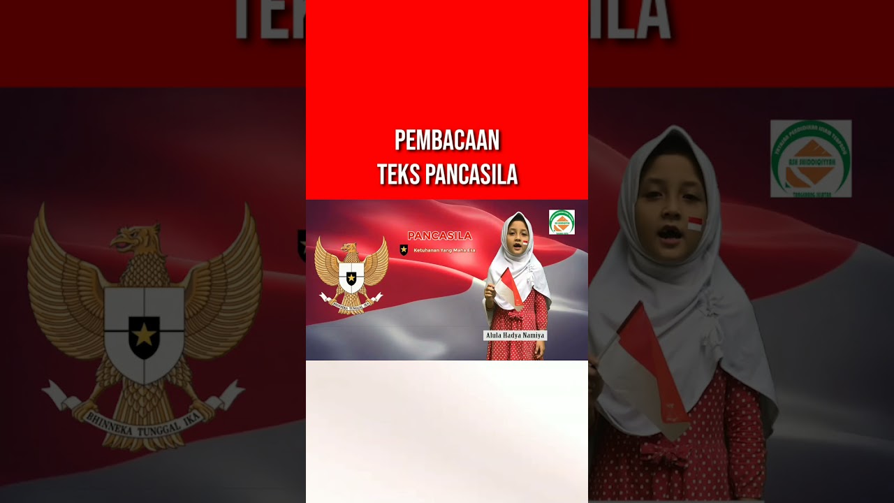 Pembacaan Teks Pancasila Anak