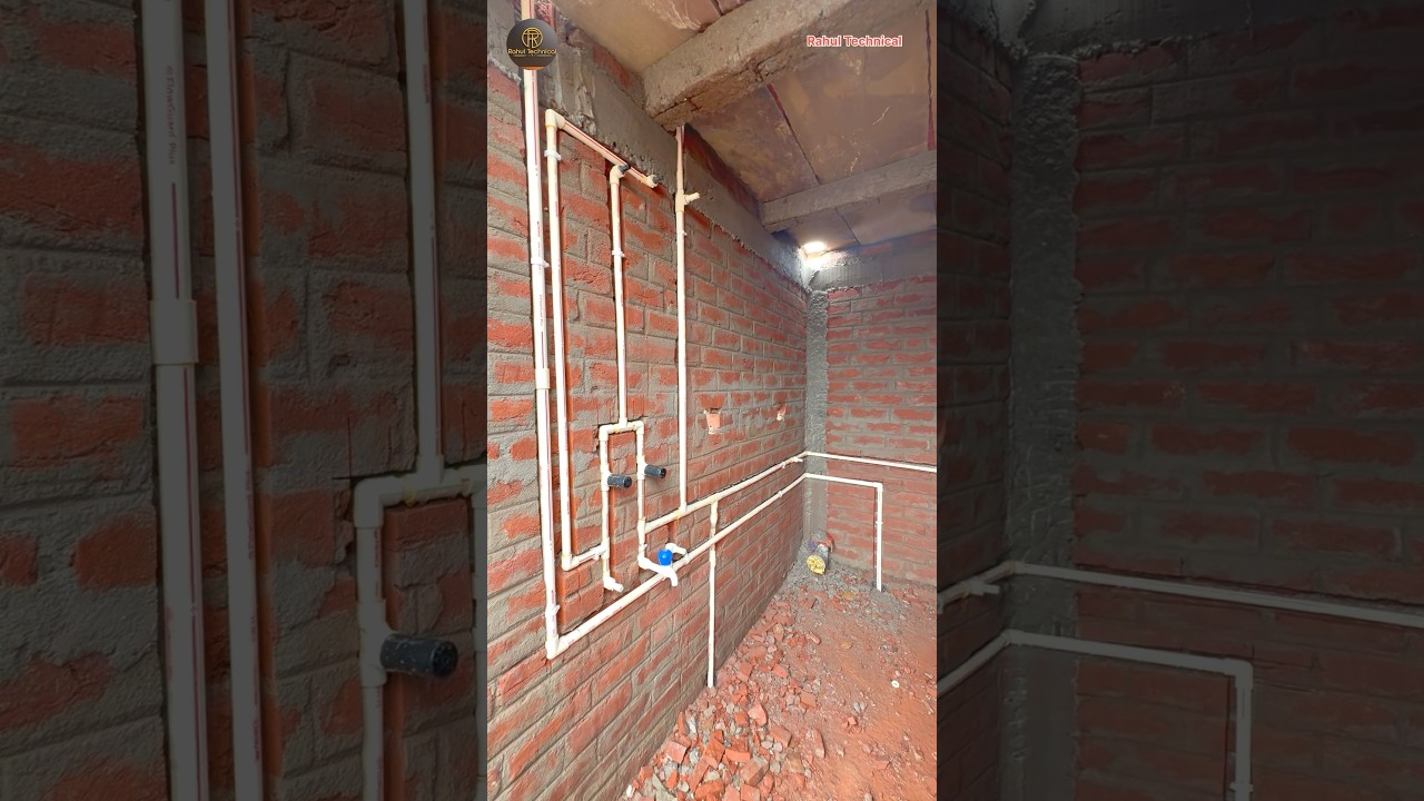 Common bathroom installation//cpvc pipe fitting