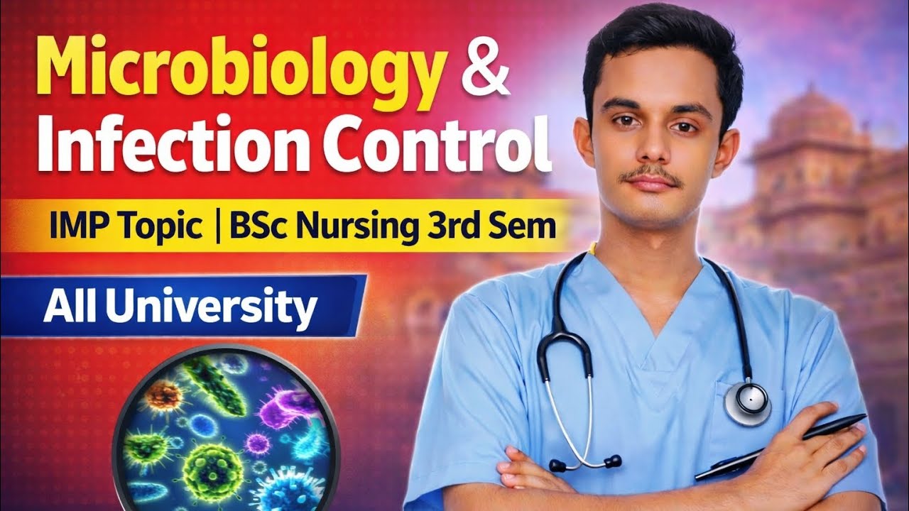Microbiology & infection control Important topic for bsc nursing 3rd semester Ruhs & All University