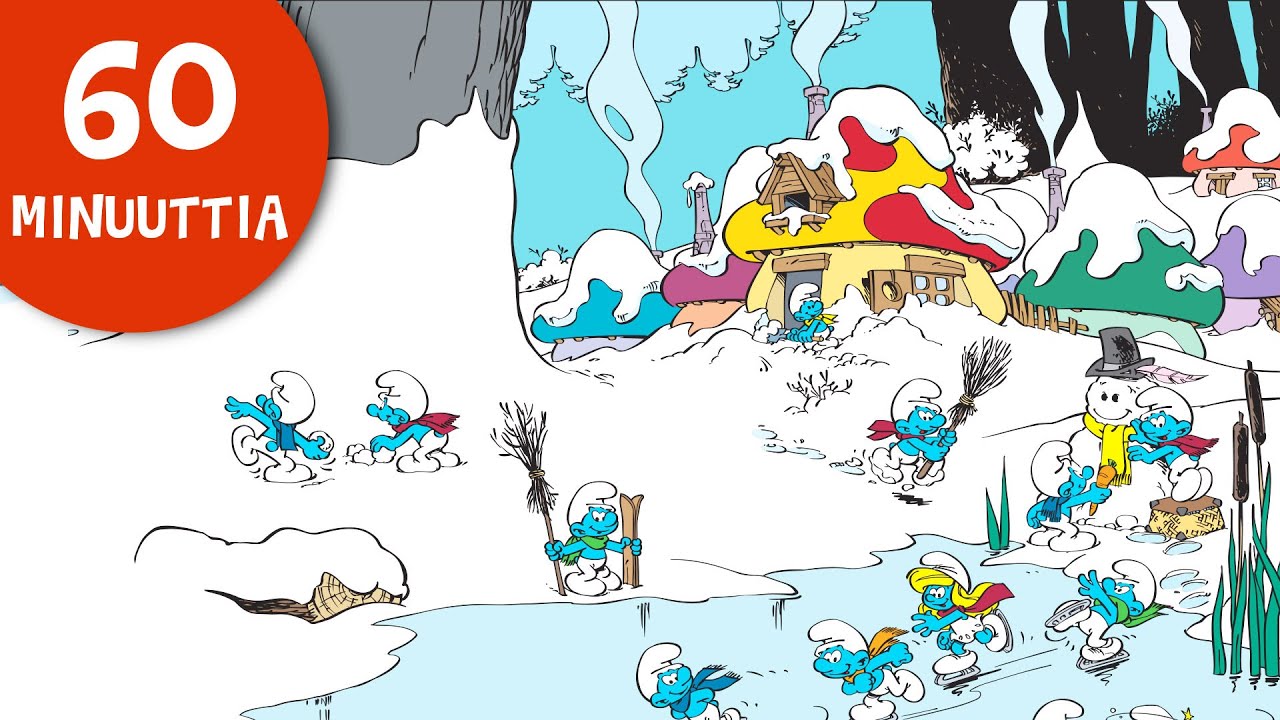 60 minuuttia Smurffeja • Talvi Smurffit kanssa • Smurffit