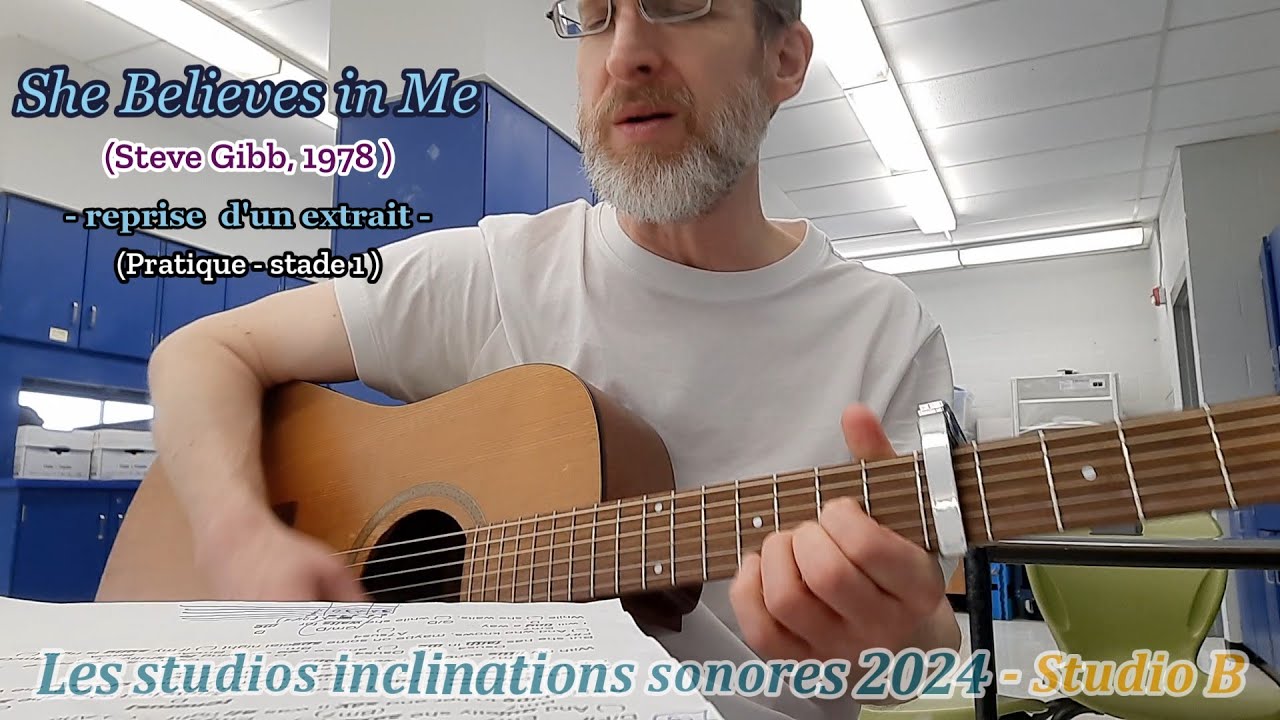 She Believes in Me (Steve Gibb, 1978) - cover (excerpt) - Practice, stage 1
