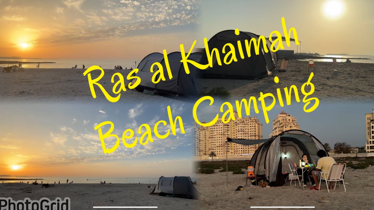 Most relaxing Beach camping experience |  #beachcamping #uae #rasalkhaimah