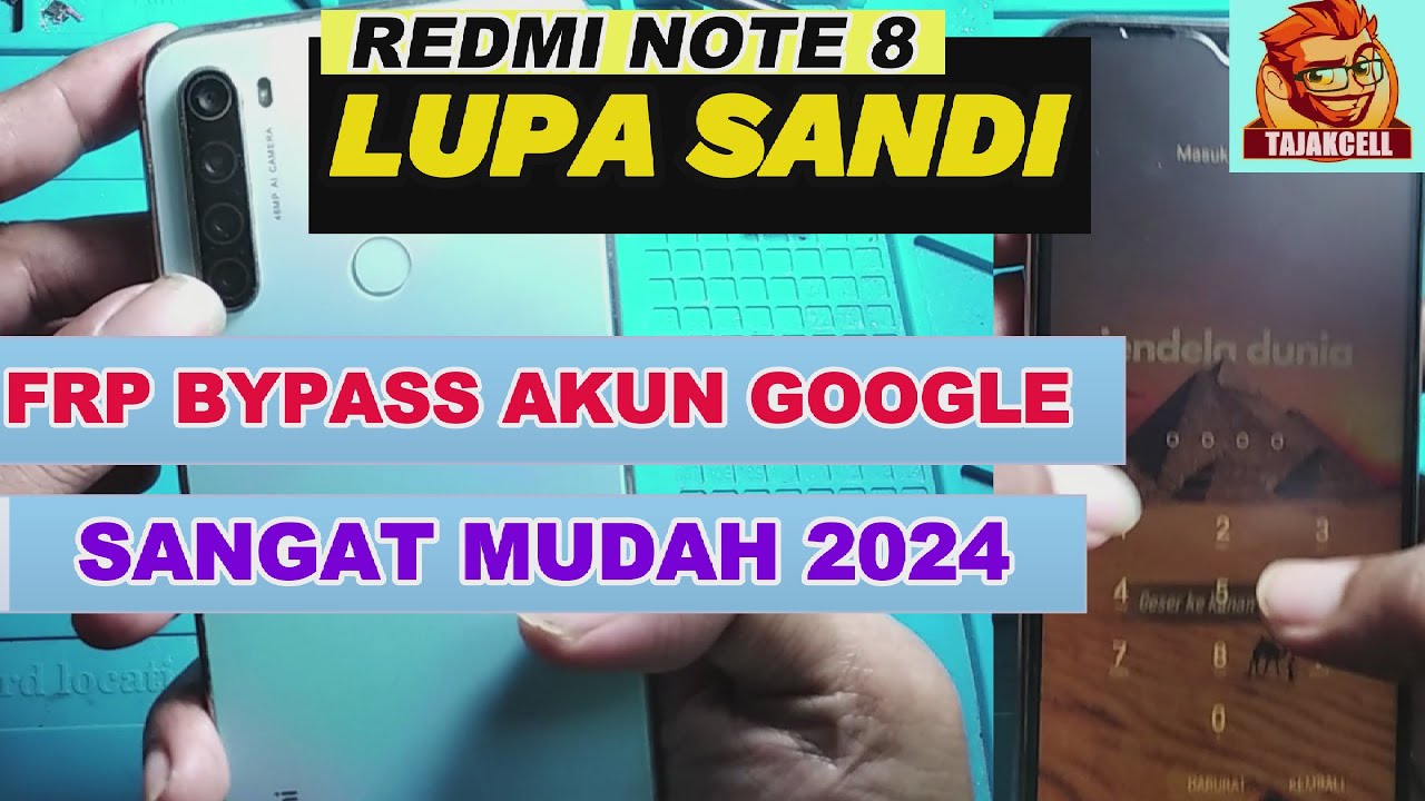 cara mengatasi hp lupa sandi dan lupa akun google redmi note 8