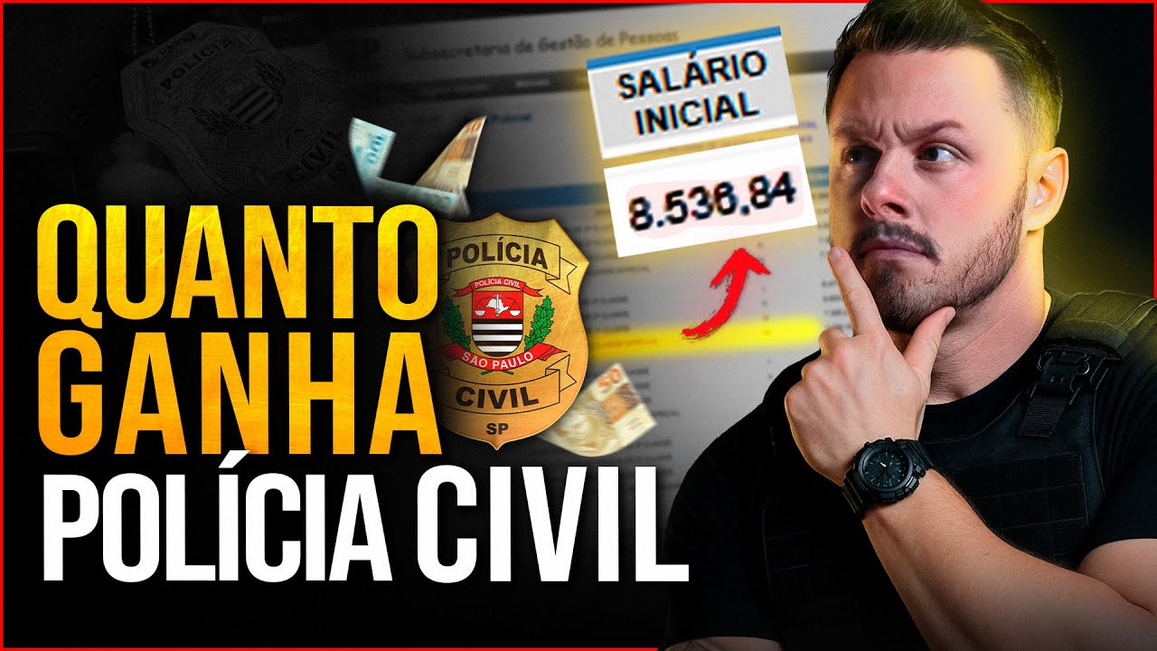 QUANTO GANHA UM POLICIAL CIVIL? (SALÁRIO REVELADO?)