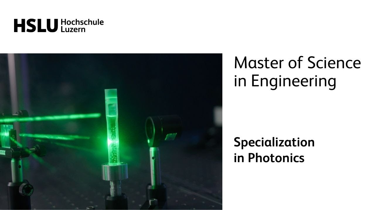Master of Science in Engineering Specialization in Photonics