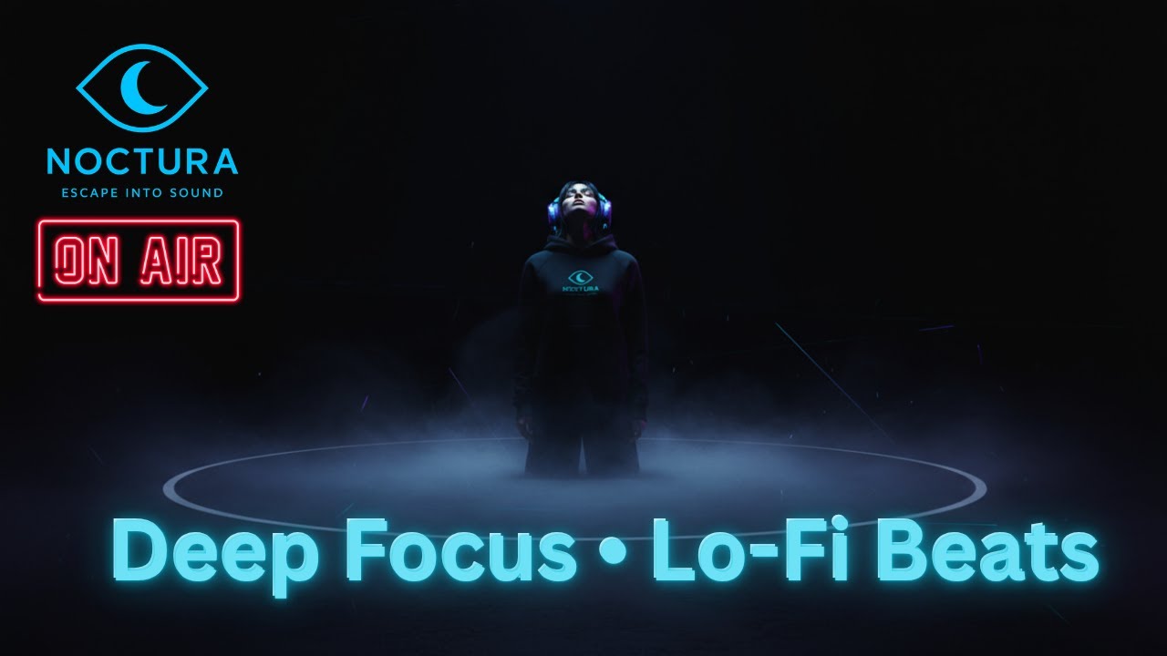 NOCTURA Deep Focus Station • Lo-Fi Rain, Night Desk Ambience & Study Beats