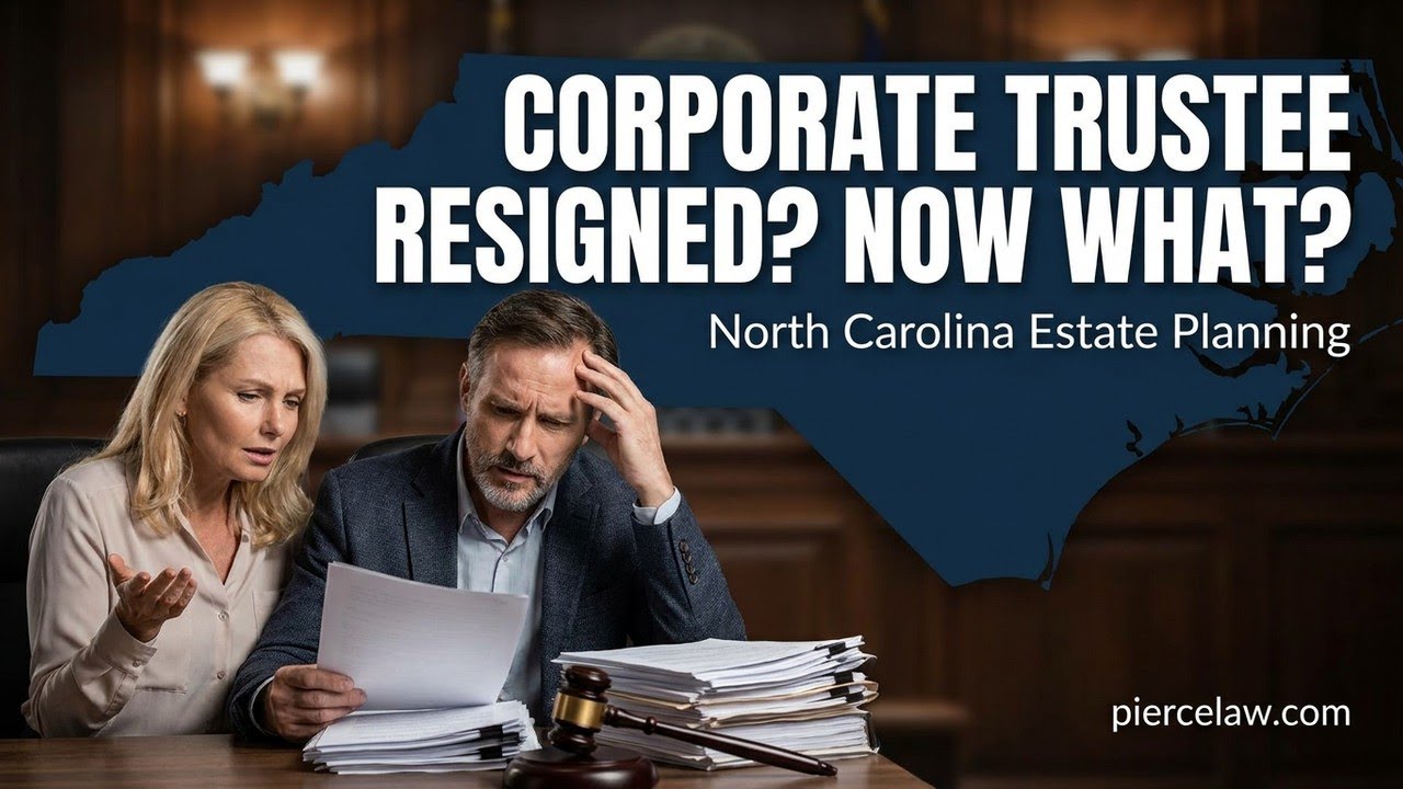 What happens if a corporate trustee resigns or declines? | NC