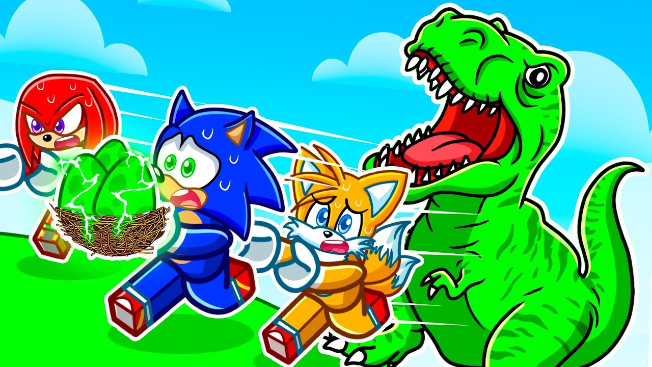 ESCAPA del DINOSAURIO por Robarle los Huevos en Roblox!