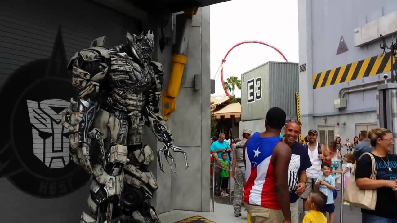 Kid takes on Megatron