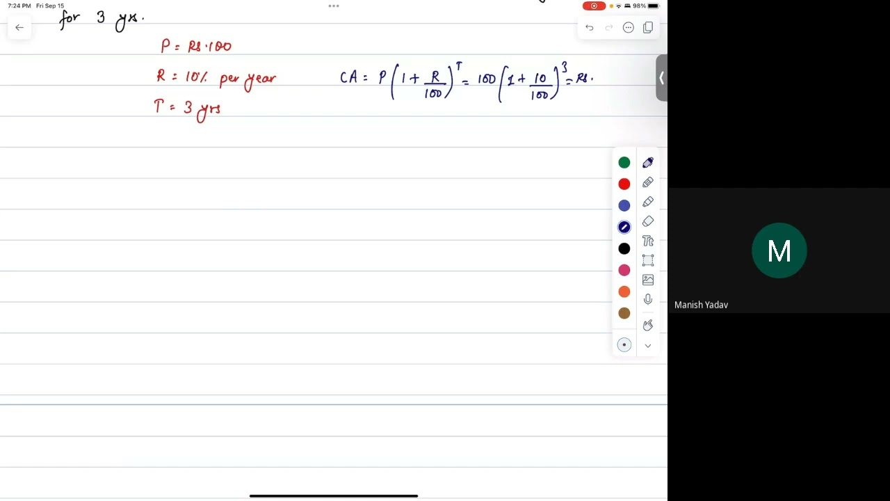 Class 10 C Math | Compound Interest | Lecture 1 | SEE Compulsory Mathematics