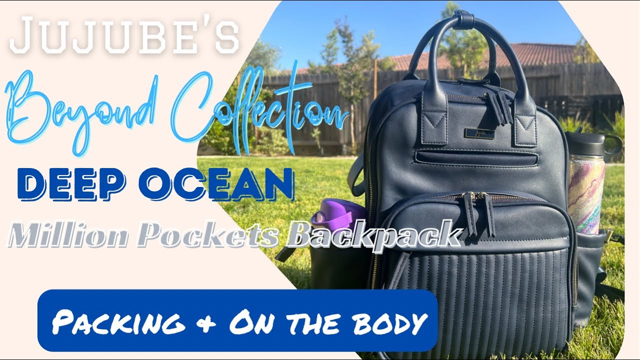 Jujube's Beyond Collection Deep Ocean Million Pockets Bag Packing and On the body