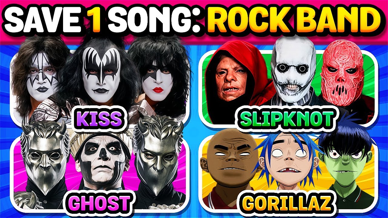 Save ONE Song 🎸🔥 Per Epic Rock Bands (Punk, Alternative, Hard) | Music Quiz Challenge