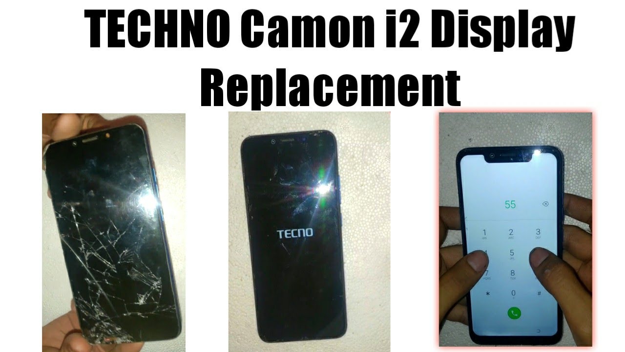Techno Camon i2 id5a Broken Display Replacement / Display Combo Change Techno Mobile,Folder Change