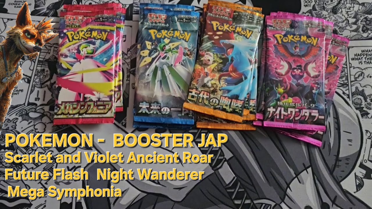 POKEMON: Scarlet and Violet - Ancient Roar, Future Flash, Night Wanderer, Mega Symphonia Booster jap
