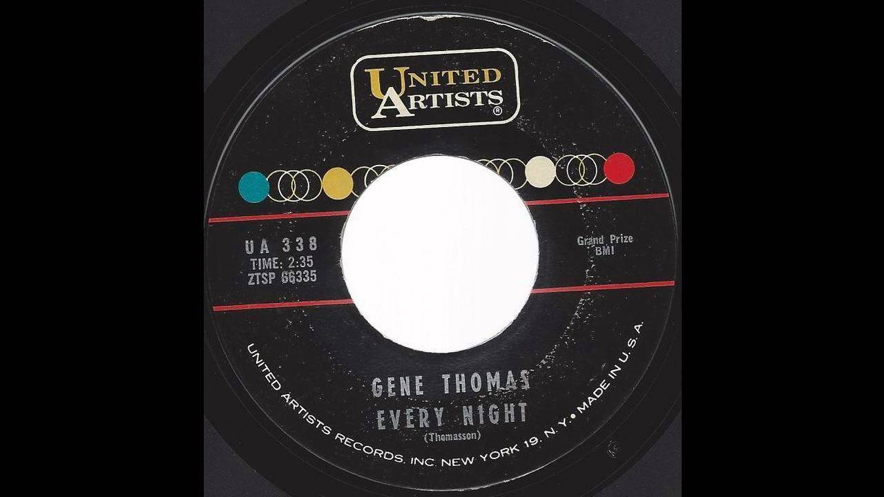 Gene Thomas - Every Night - '61 Teen Doo-Wop mix on United Artists label