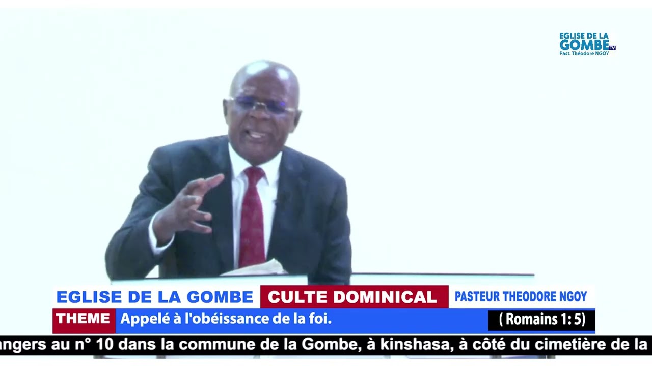 CULTE DOMINICAL DU 22 FÉVRIER 2026 THÈME : Appelé à l'obéissance de la foi. ( Romains 1: 5 )