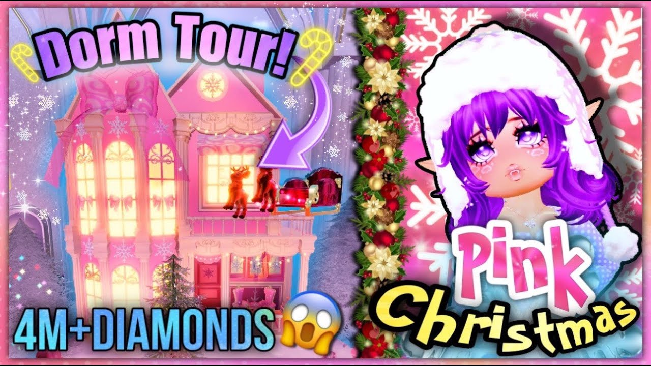 Touring a 4 MILLION Christmas House Dorm in Royale High🎄| Roblox Royale High Dorm Tour