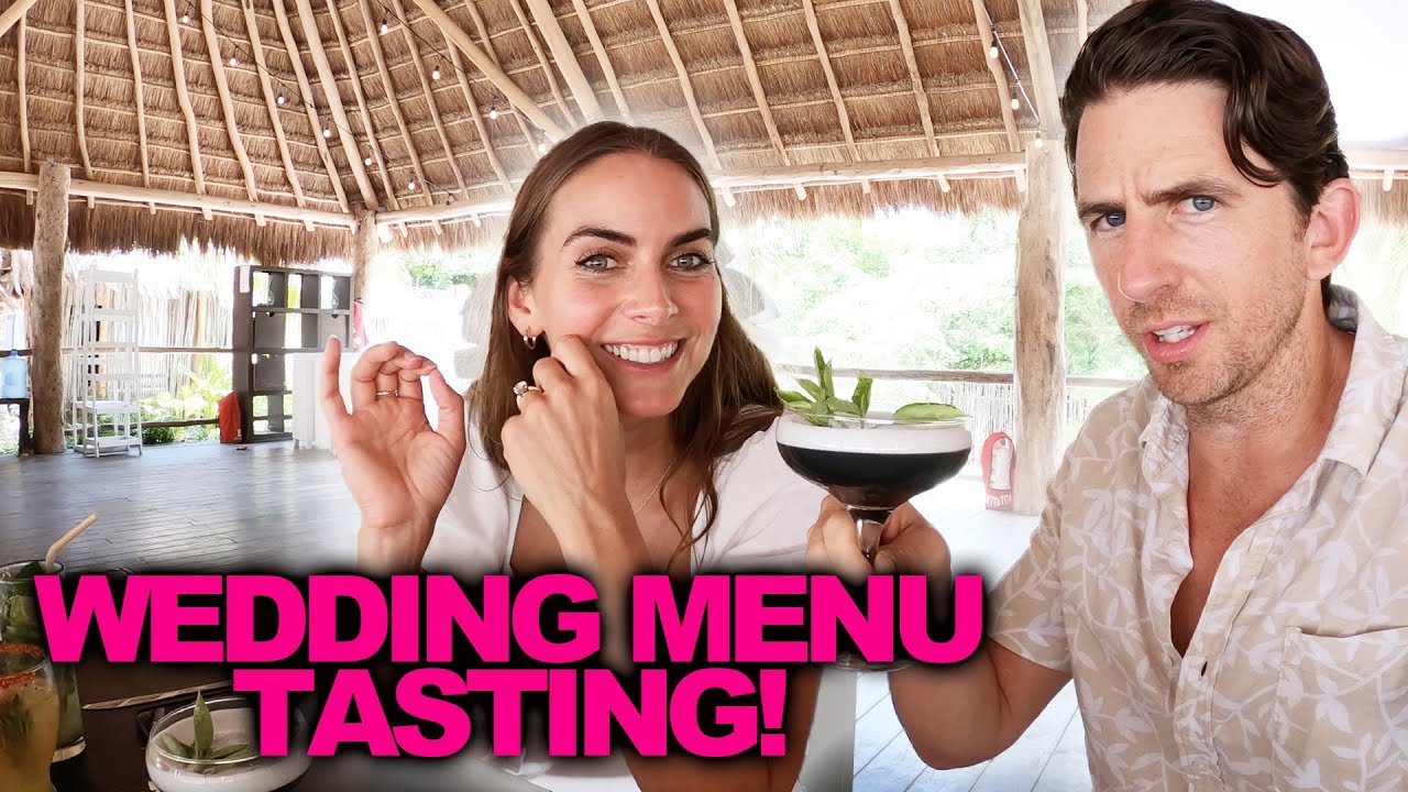 Our Wedding Menu Tasting Vlog! Dave Neal & Tasha Courtney Destination Wedding