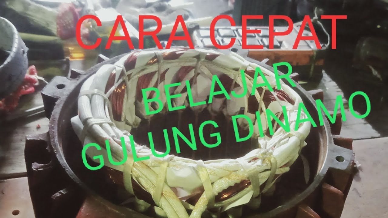 Tutorial gulung dinamo 3 phase, hois 7.5 kW