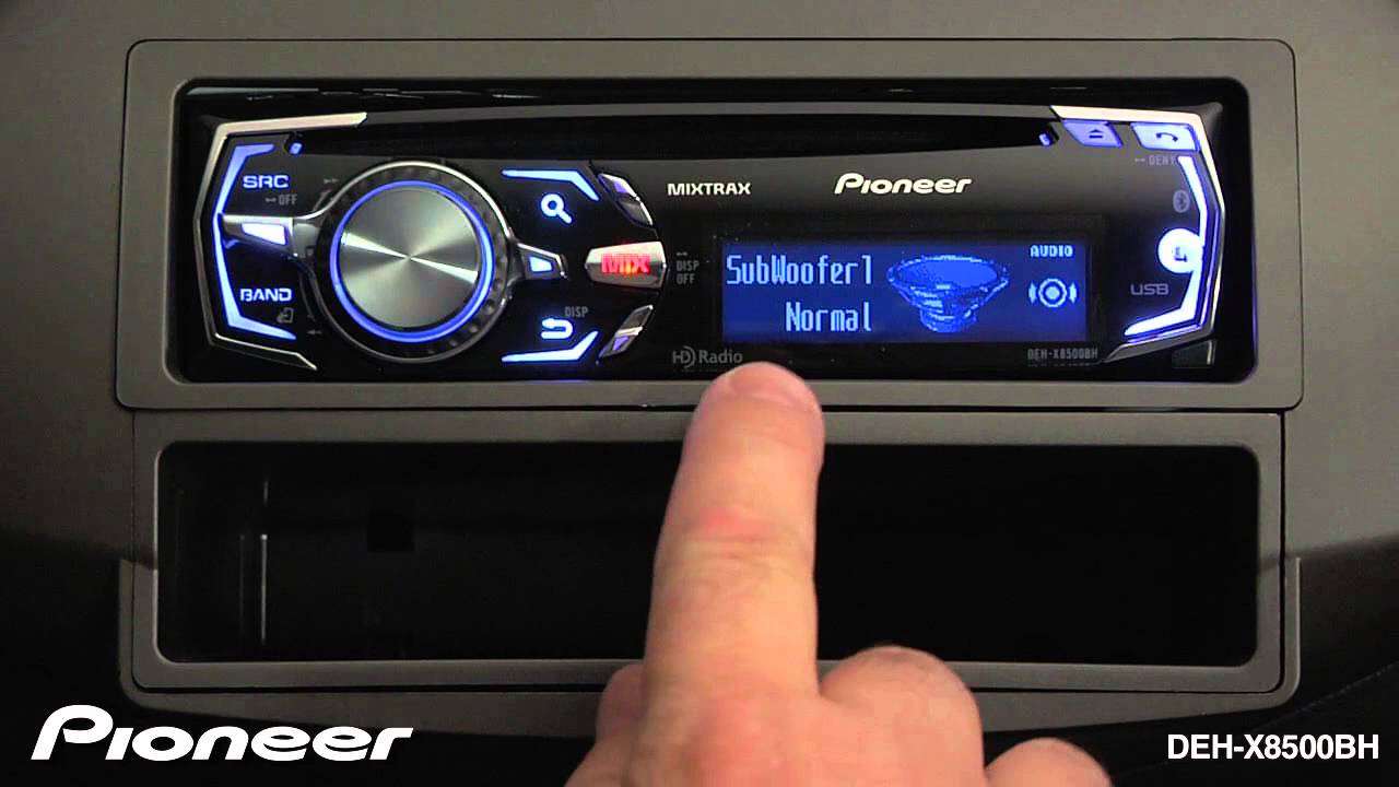 How To - DEH-X8500BH - Audio Settings