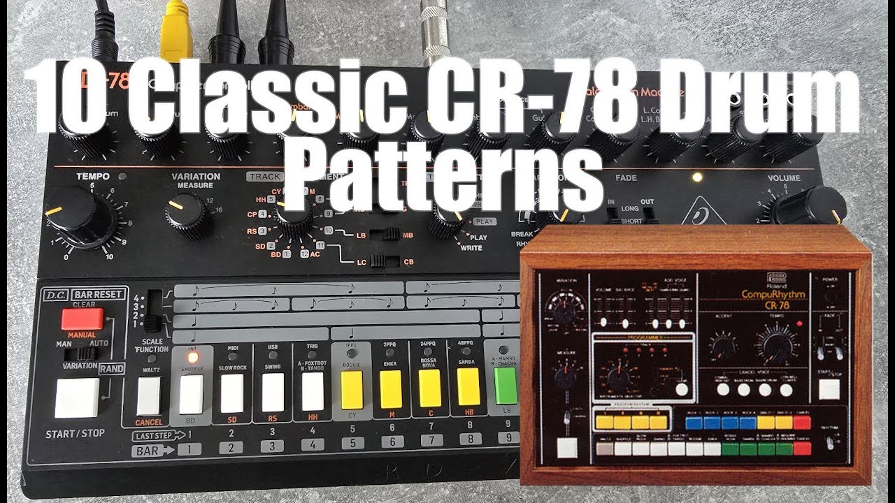 Recreating Classic CR-78 Drum Patterns on the Behringer RD-78