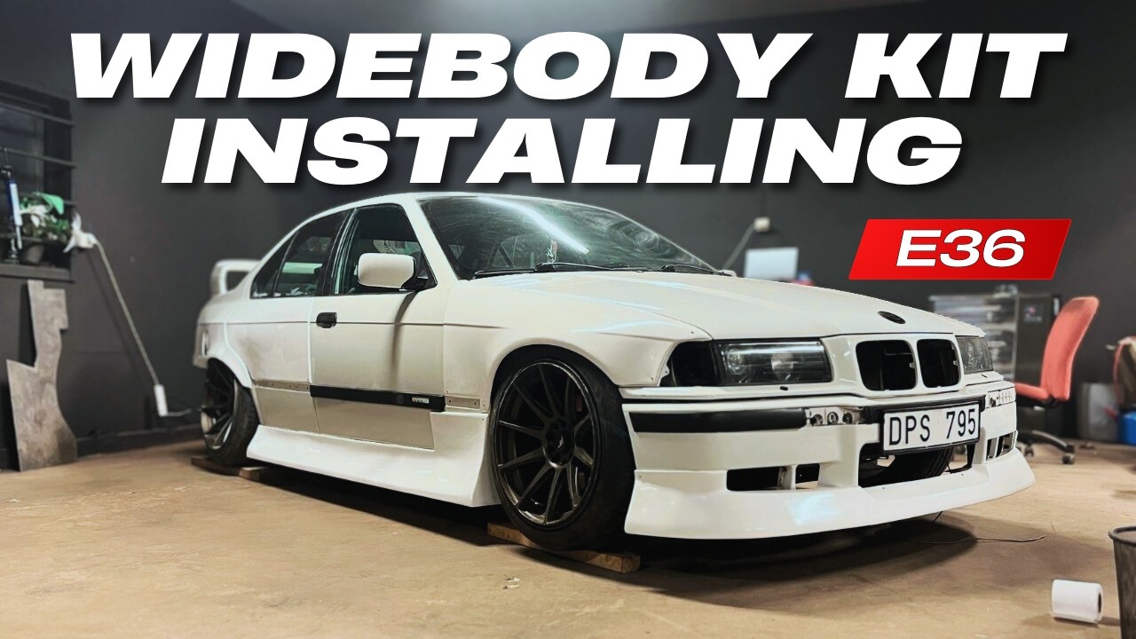 Установка комплекта Widebody на мой E36 (M-Way)