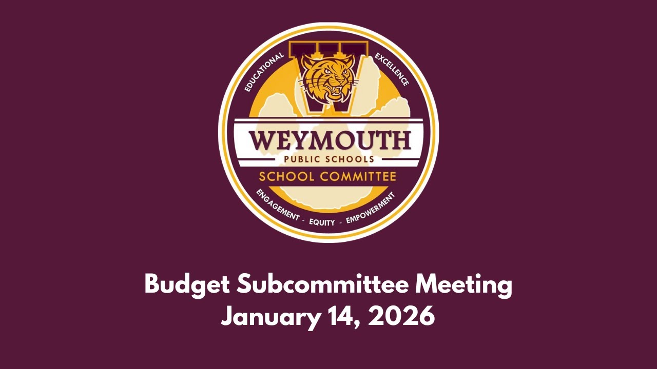 Weymouth Budget Subcommittee Meeting January 14, 2026