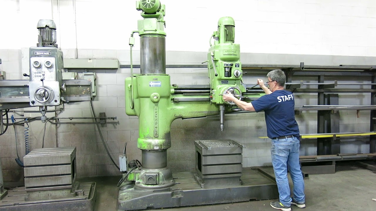 ARCHDALE, 14567, 40" INCH RADIAL ARM DRILL, BOX TABLE,