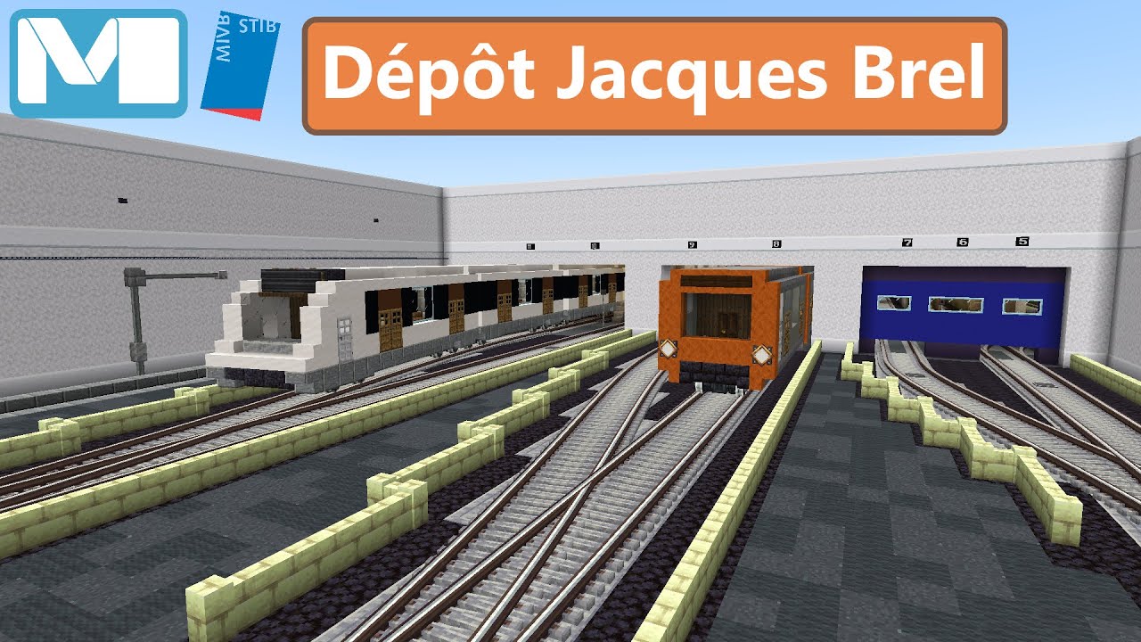Le dépôt de métro JACQUES BREL dans Minecraft (STIB)