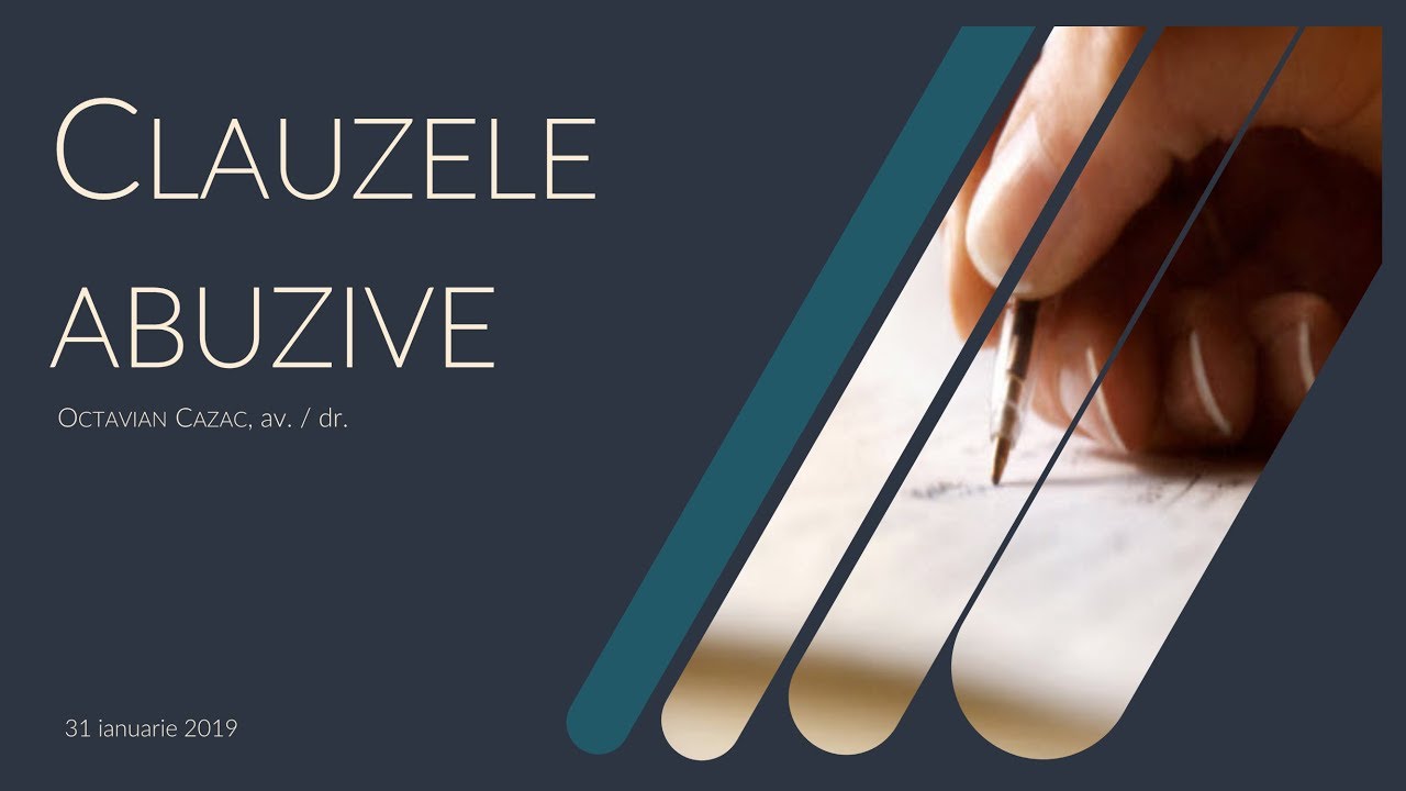 Clauzele abuzive în lumina Codului civil modernizat (MD)