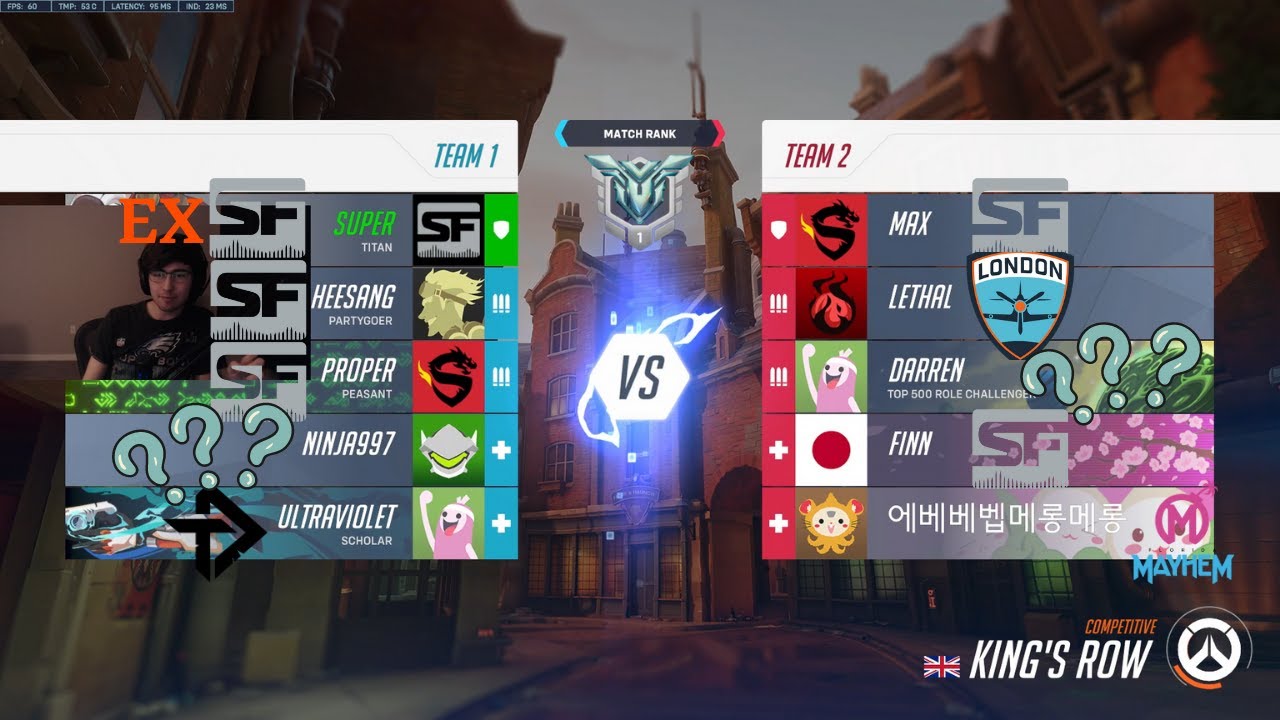 OWL Rank Game feat. Super Proper FiNN HeeSang MAX UltraViolet Lethal CH0R0NG Ninja997 Darren