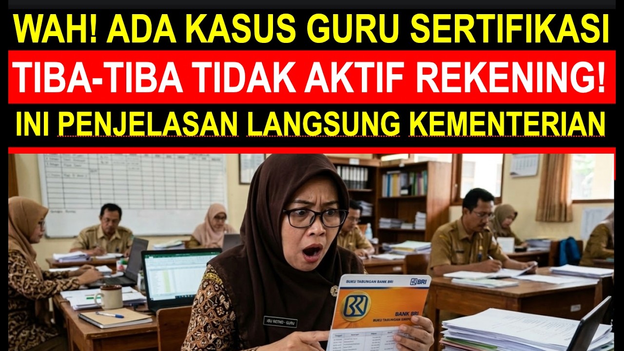 Breaking news guru sertifikasi bulan Maret 2026 rekening tunjangan sertifikasi tiba-tiba tidak aktif