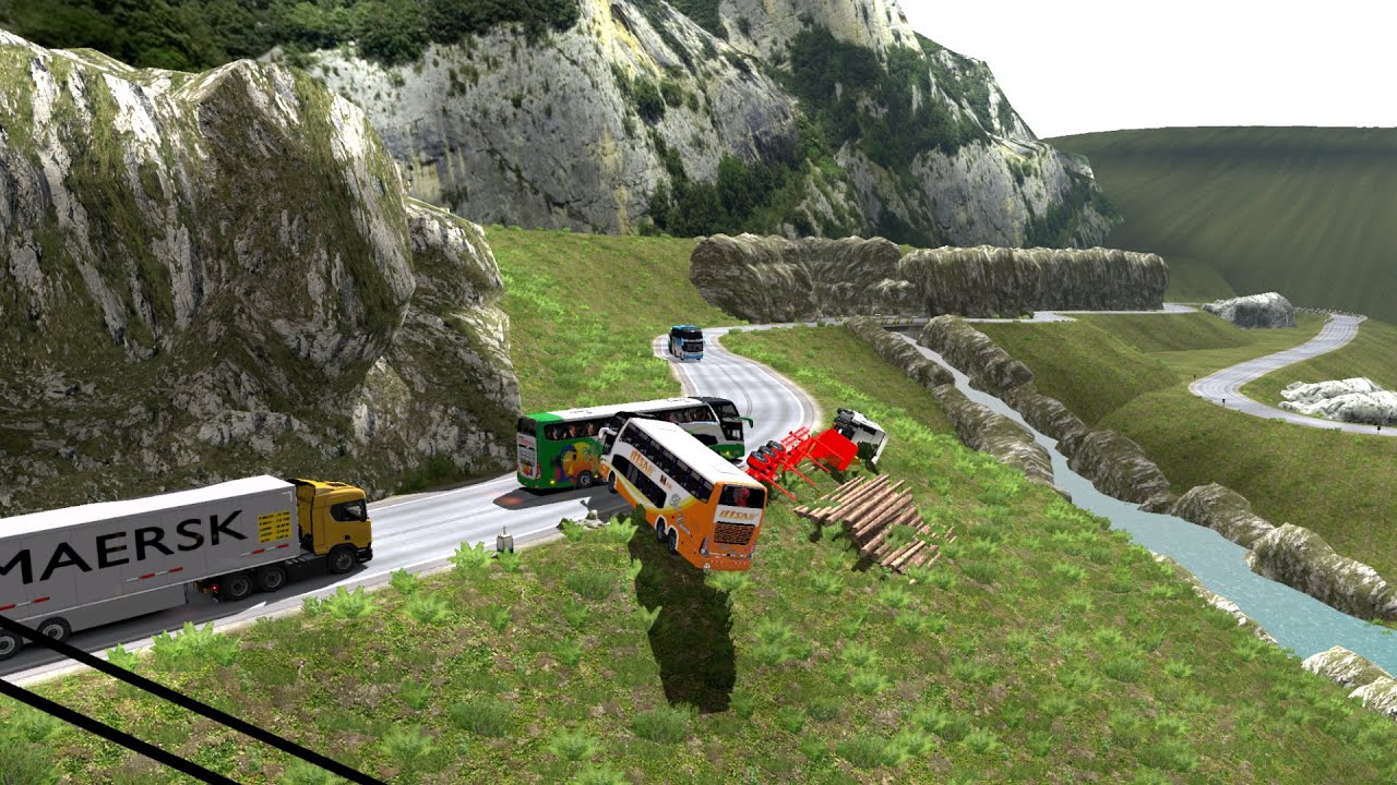 INFERNAL ROADS / CURVAS MORTALES DE PERU / SCANIA  G7 NEW 1800 DD 8X2  / TURISMO CENTRAL