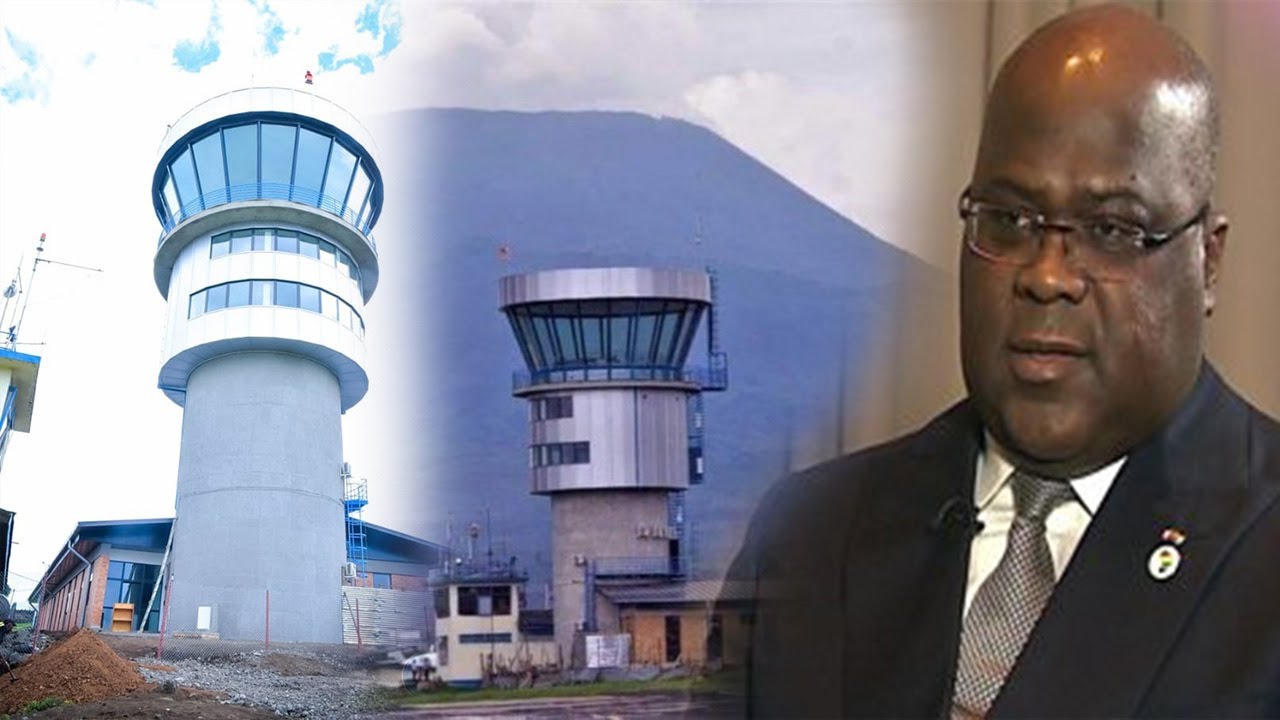 🔴RDC :LE Pdt FELIX TSHISEKEDI A CONSTRUIT UN ENORME NOUVEAU TOUR DE CONTROLE POUR L'AEROPORT DE GOMA