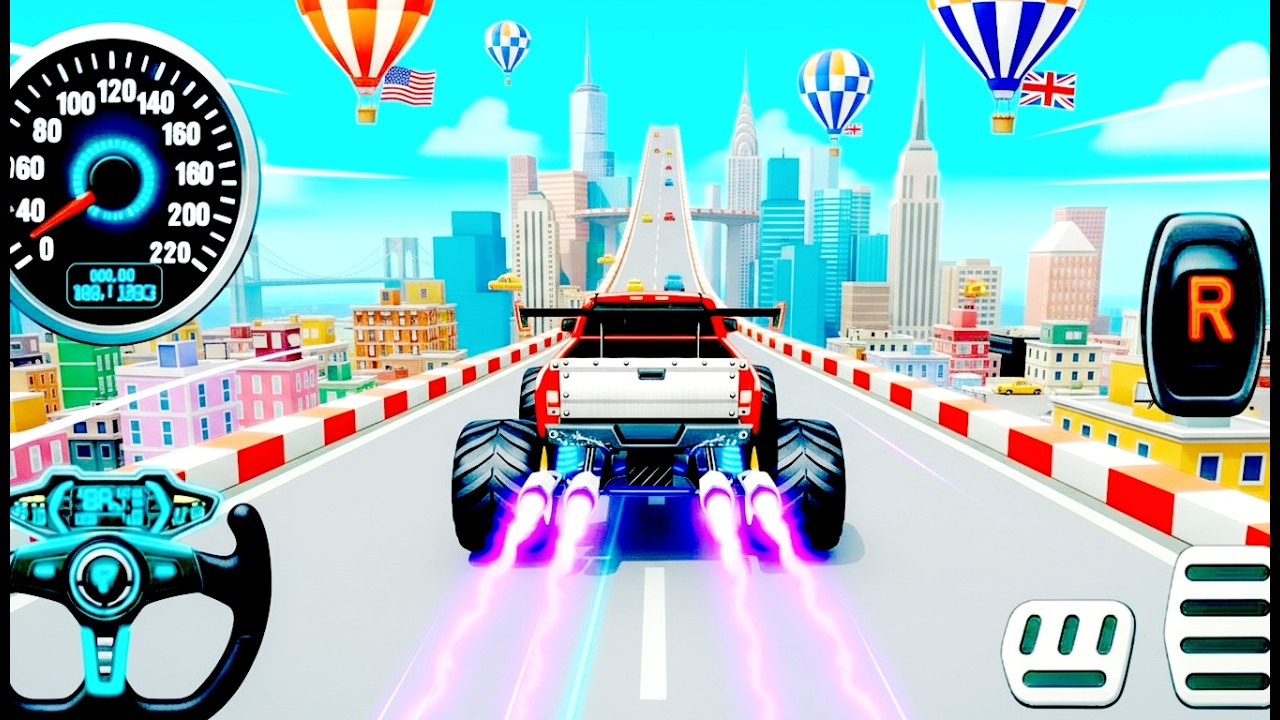 Watch Monster Truck: Epic New Monster Truck Racing & High-Speed Stunts on Off-Road Track!