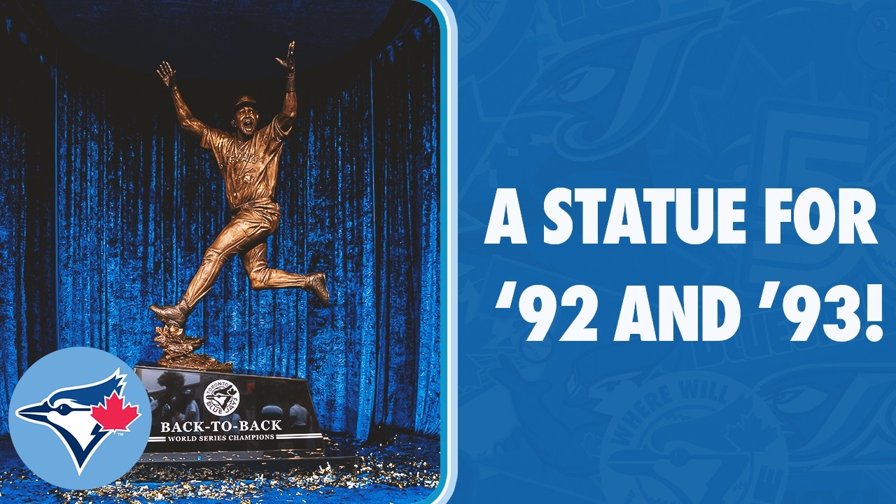 Blue Jays unveil statue to immortalize 1992 & 1993 World Series-winning teams!