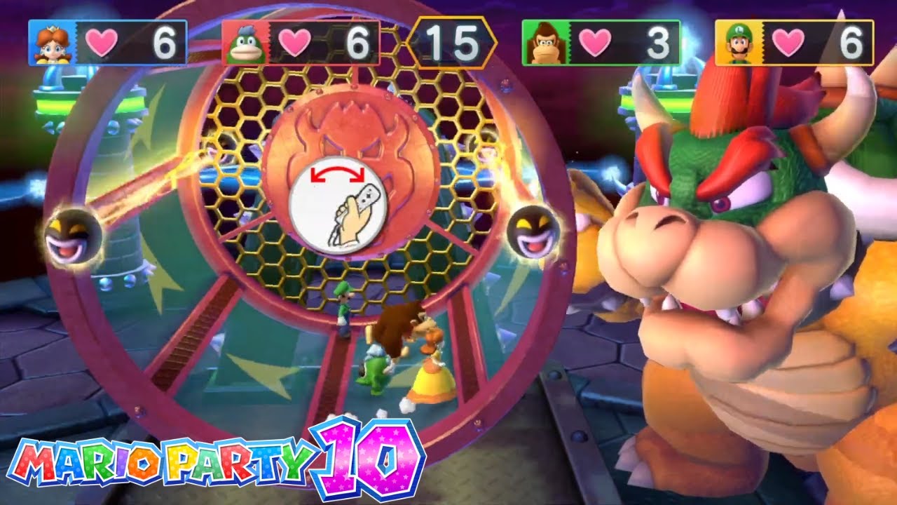 Mario Party 10 - Bowser Party Chaos Castle MASTER - BOWSER'S WICKED WHEEL!!!