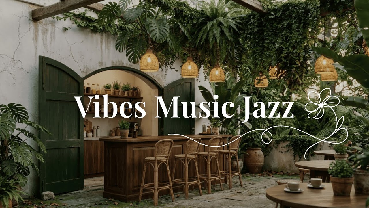 Cozy Garden Cafe Jazz – Soft Background Music for Relaxing, Working, Studying and Deep Focus