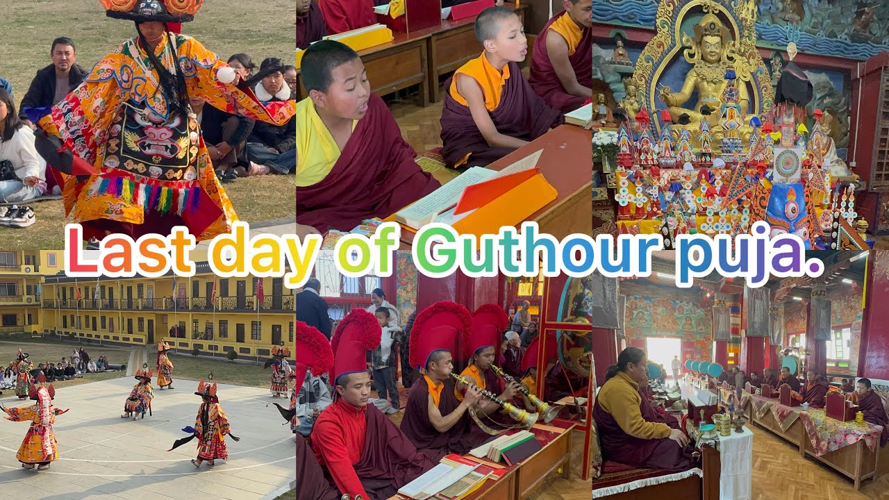 Last day of vajakilaya Guthour puja at zangdhok palri monastery Kalimpong.@dorjeetamangvlog7356 