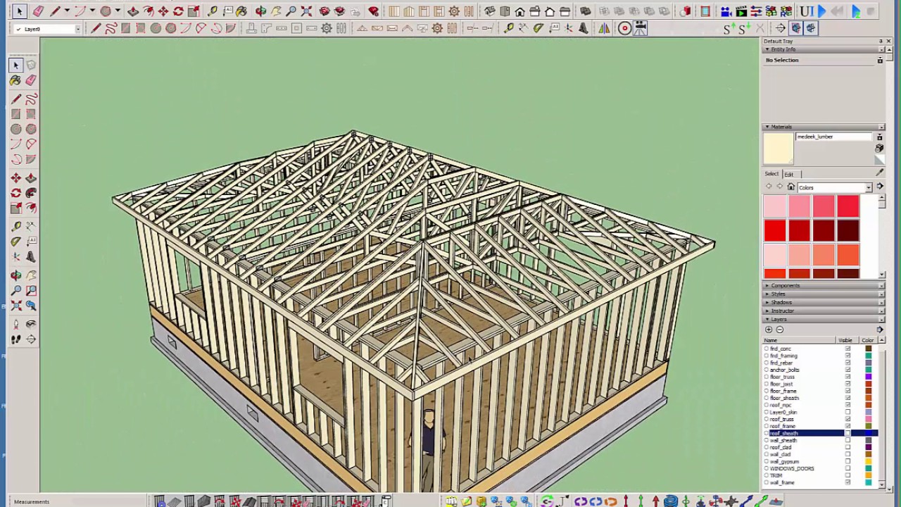 Medeek Truss Plugin Tutorial 5 - Hip Truss Sets